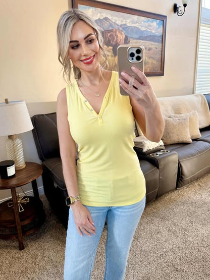 IN STOCK Addison Tank - Yellow FINAL SALE