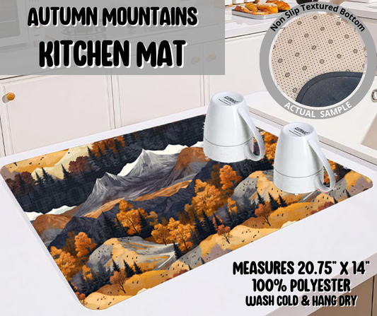 Autumn Mountains Kitchen Mat