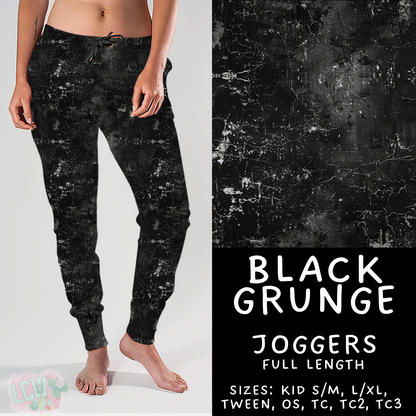 Batch #441 - Color Grunge - Closes 11/3 - ETA mid Dec - Black Grunge Joggers