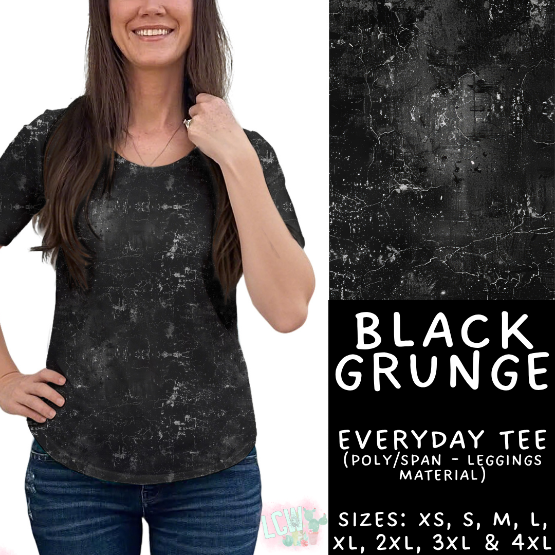 Batch #441 - Color Grunge - Closes 11/3 - ETA mid Dec - Black Grunge Everyday Tee