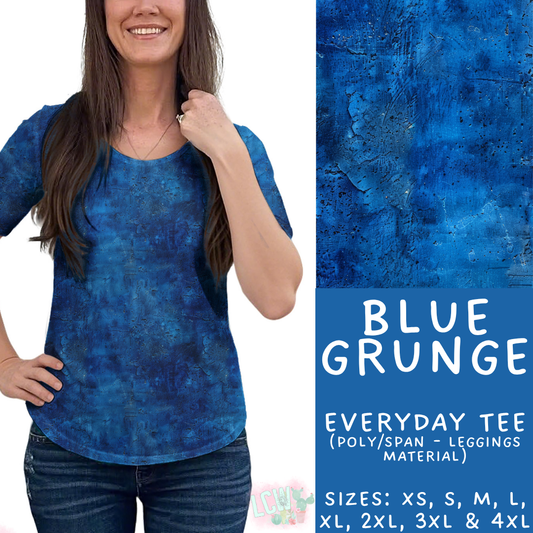 Batch #441 - Color Grunge - Closes 11/3 - ETA mid Dec - Blue Grunge Everyday Tee