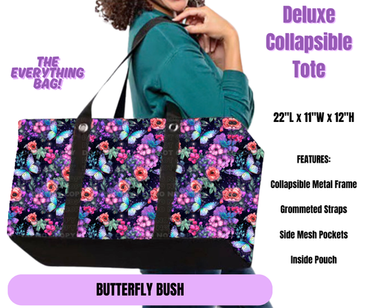 Butterfly Bush Collapsible Tote