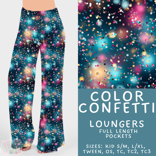 Batch #446 - New Year's Eve 2 - Closes 11/5 - ETA mid Dec - Color Confetti Loungers