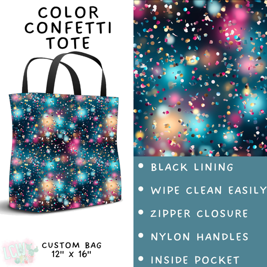 Batch #446 - New Year's Eve 2 - Closes 11/5 - ETA mid Dec - Color Confetti Tote