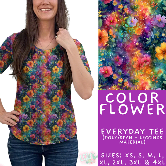 Batch #445 - Fun Run 16 - Closed 11/10 - ETA late Dec - Color Flower Everyday Tee