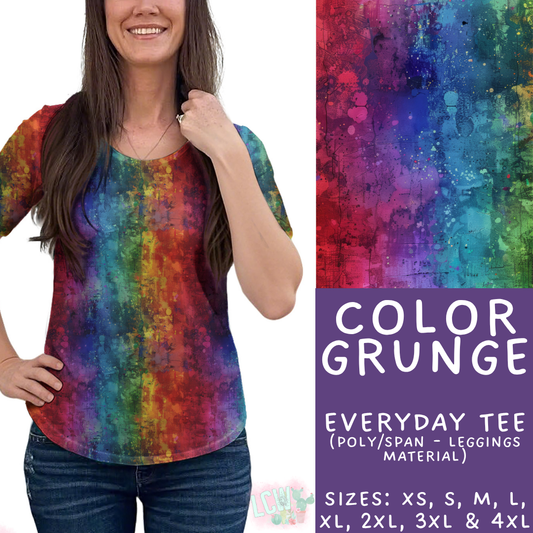 Batch #441 - Color Grunge - Closes 11/3 - ETA mid Dec - Color Grunge Everyday Tee