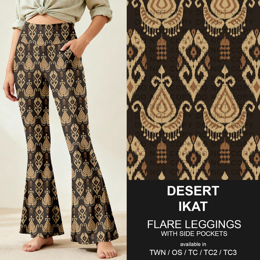 B259 - Preorder Desert Ikat Flare Leggings (Closes 11/07. ETA: mid Jan.)