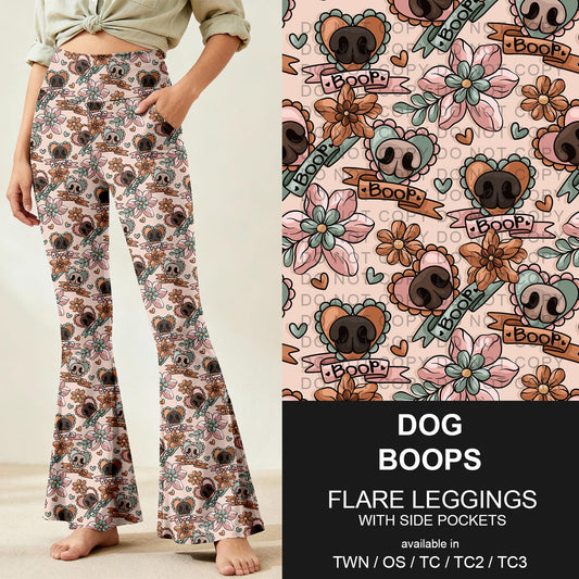 B259 - Preorder Dog Boops Flare Leggings (Closes 11/07. ETA: mid Jan.)