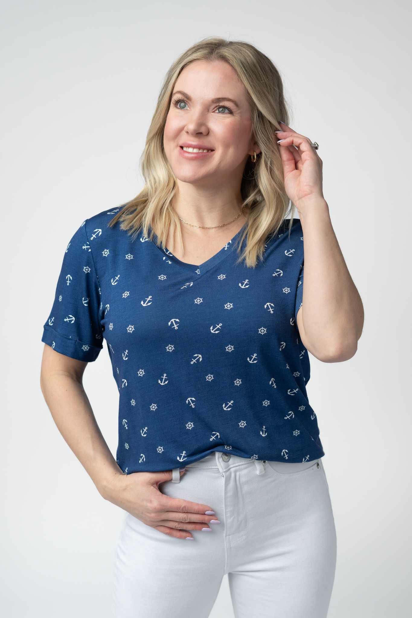 IN STOCK Sophie Top - Nautical Navy