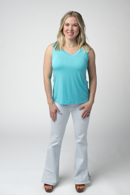 IN STOCK Noelle Tank - Aqua