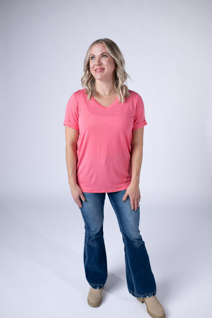 IN STOCK Sophie Top - Sun Kissed Coral