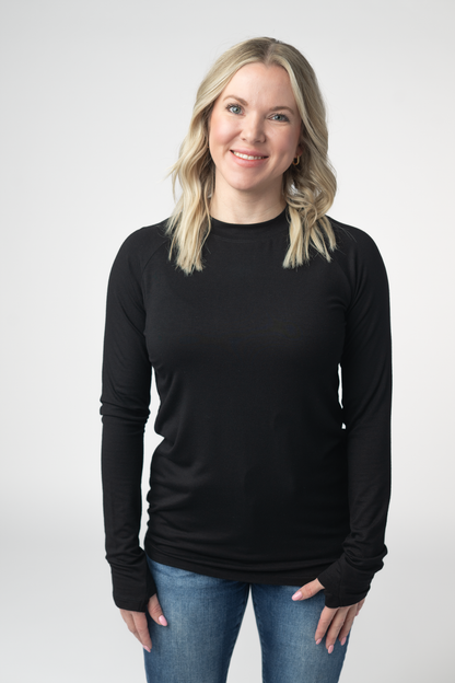 IN STOCK Blair Long Sleeve Top - Black