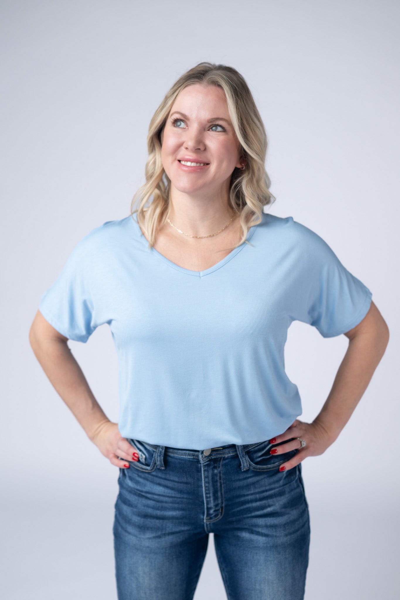 IN STOCK Chloe Cozy Top - Sky Blue FINAL SALE