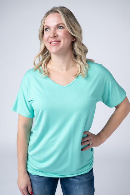 IN STOCK Chloe Cozy Top - Turquoise