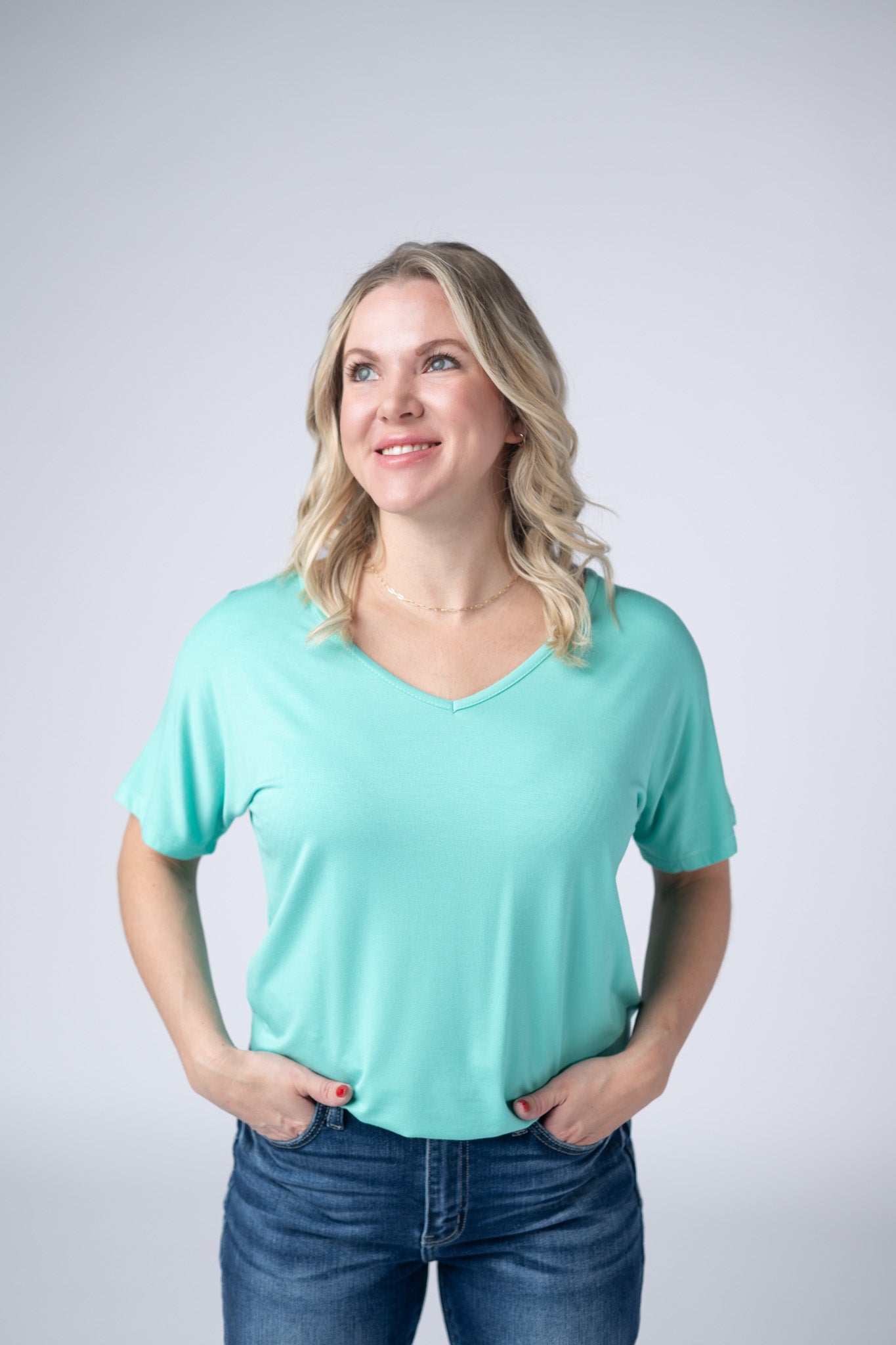 IN STOCK Chloe Cozy Top - Turquoise