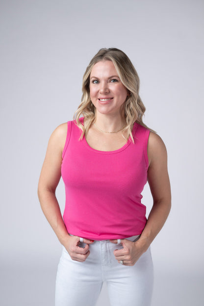 IN STOCK Ava Tank - Hot Pink FINAL SALE