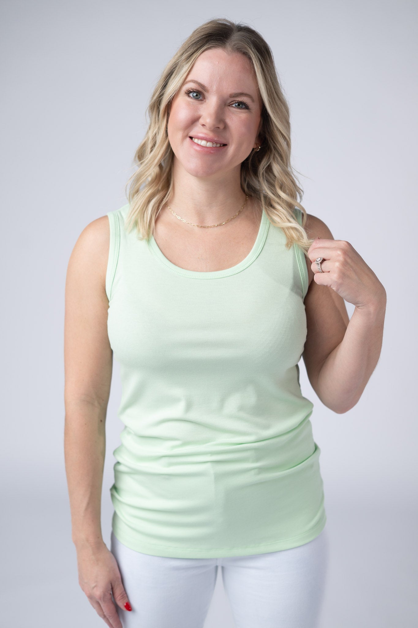 IN STOCK Ava Tank - Lime FINAL SALE