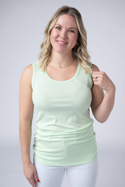 IN STOCK Ava Tank - Lime FINAL SALE