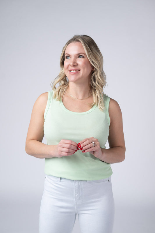 IN STOCK Ava Tank - Lime FINAL SALE