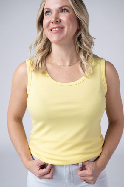 IN STOCK Ava Tank - Yellow FINAL SALE