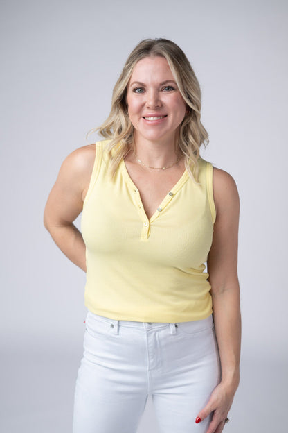 IN STOCK Addison Tank - Yellow FINAL SALE