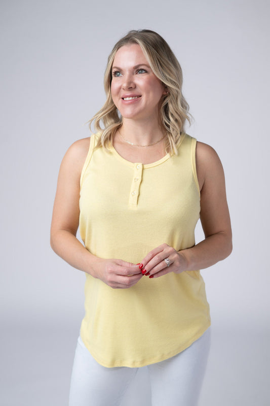 IN STOCK Alison Henley Tank - Yellow FINAL SALE