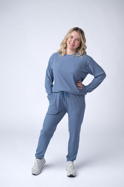 IN STOCK Corrine Joggers - Denim FINAL SALE