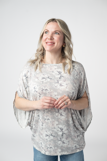 IN STOCK Darcy Dolman - Vintage Grey Floral FINAL SALE
