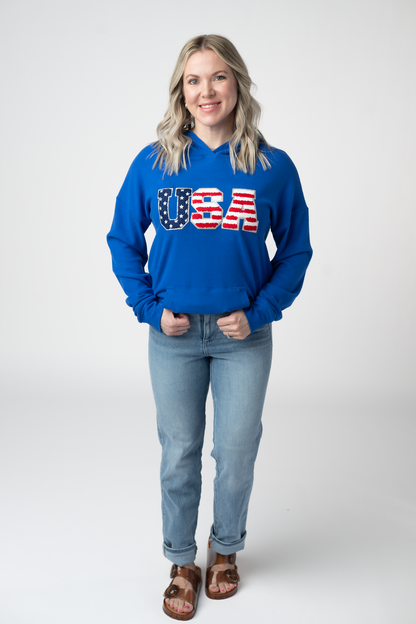 IN STOCK Corrine Hoodie - Royal Blue USA FINAL SALE