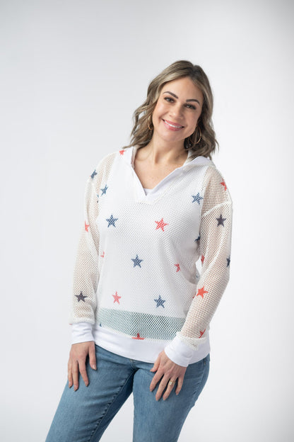 IN STOCK American Stars Mesh Hoodie FINAL SALE
