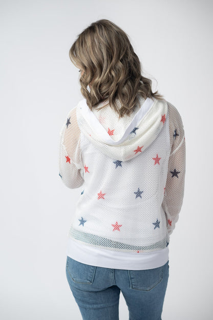 IN STOCK American Stars Mesh Hoodie FINAL SALE