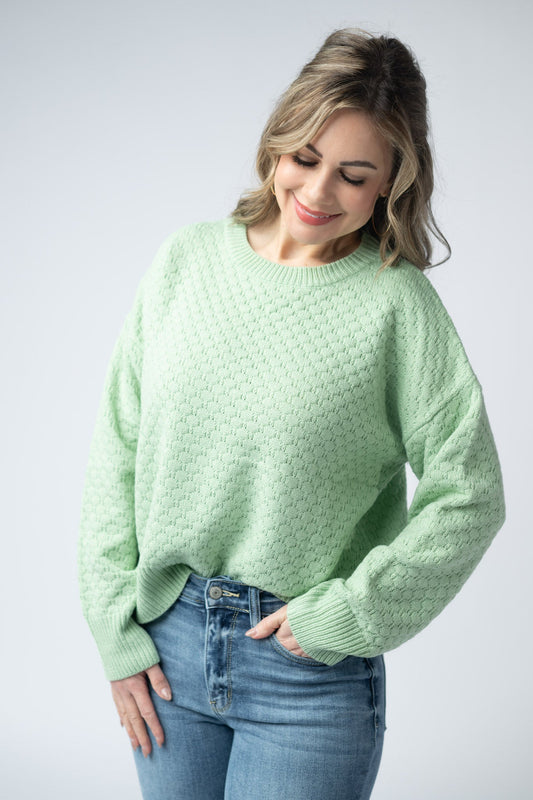 IN STOCK Gianna Pullover Sweater - Spring Sage Green FINAL SALE
