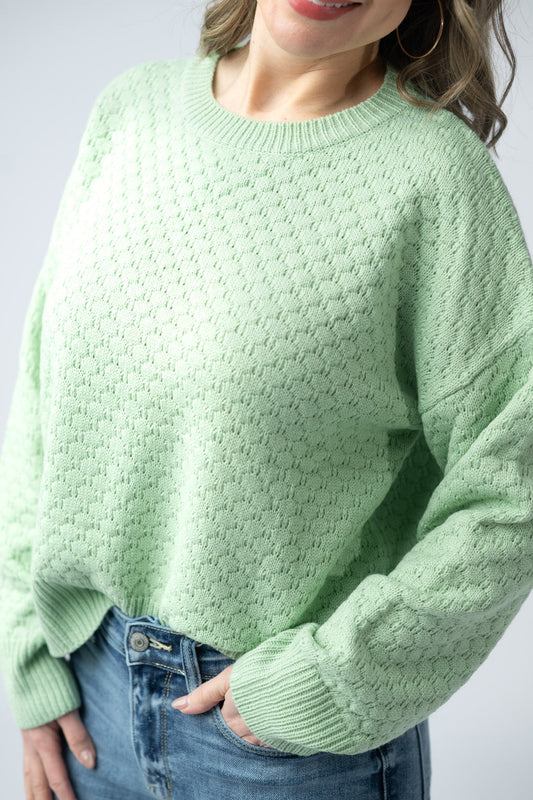IN STOCK Gianna Pullover Sweater - Spring Sage Green FINAL SALE