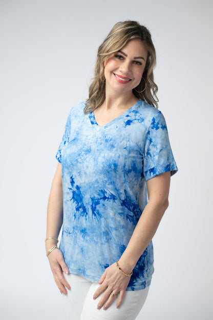 IN STOCK Sophie Top - Blue Tie Dye FINAL SALE
