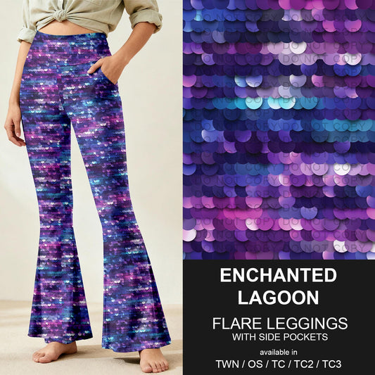 B259 - Preorder Enchanted Lagoon Flare Leggings (Closes 11/07. ETA: mid Jan.)