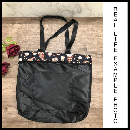 RTS - Floral Dragon Tote Bag