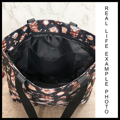 RTS - Floral Dragon Tote Bag