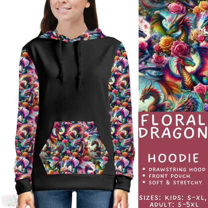 Batch #443 - September Request Run - Closes 11/6 - ETA mid/late Dec - Floral Dragon Hoodie