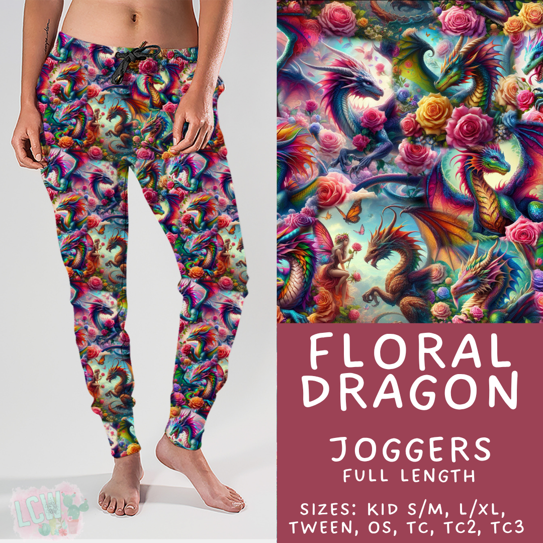 Batch #443 - September Request Run - Closes 11/6 - ETA mid/late Dec - Floral Dragon Joggers