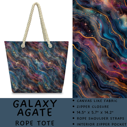 Batch #447 - The Rope Tote - Closes 11/13 - ETA late Dec - Galaxy Agate Rope Tote