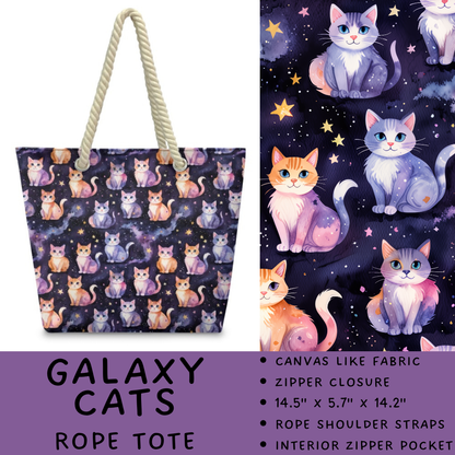 Batch #447 - The Rope Tote - Closes 11/13 - ETA late Dec - Galaxy Cats Rope Tote