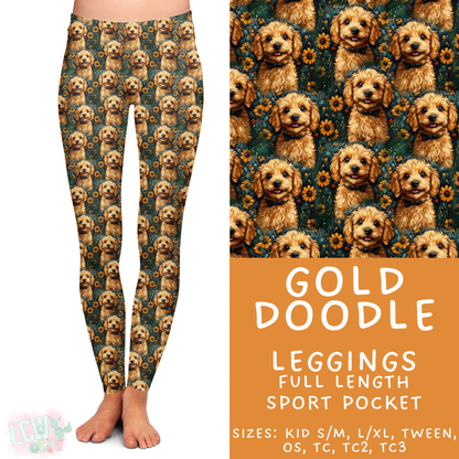 Batch #443 - September Request Run - Closes 11/6 - ETA mid/late Dec - Gold Doodle Full Length Leggings