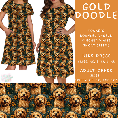 Batch #443 - September Request Run - Closes 11/6 - ETA mid/late Dec - Gold Doodle Women's & Girls Dresses