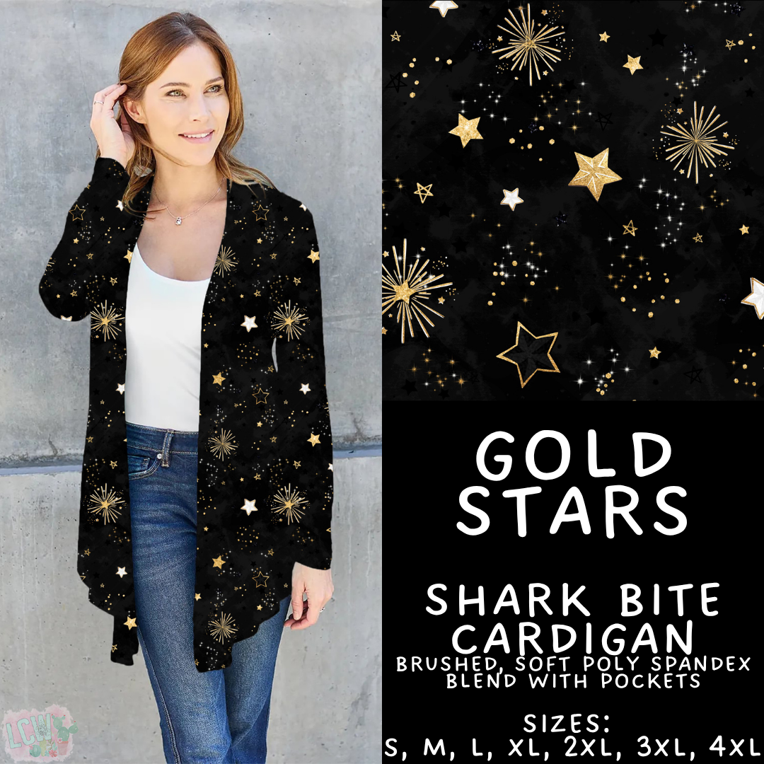 Batch #446 - New Year's Eve 2 - Closes 11/5 - ETA mid Dec - Gold Stars Cardigan