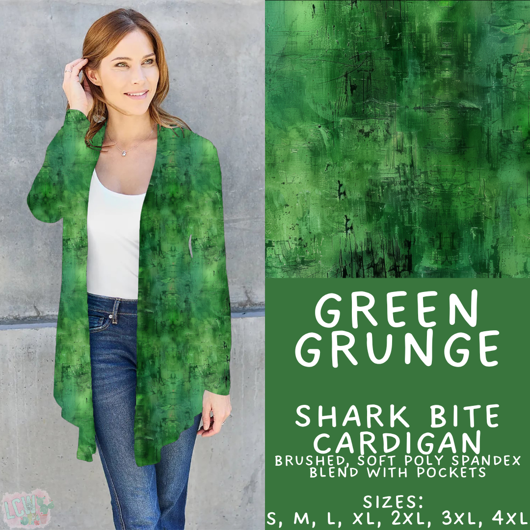 Batch #441 - Color Grunge - Closes 11/3 - ETA mid Dec - Green Grunge Cardigan