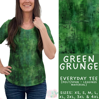 Batch #441 - Color Grunge - Closes 11/3 - ETA mid Dec - Green Grunge Everyday Tee