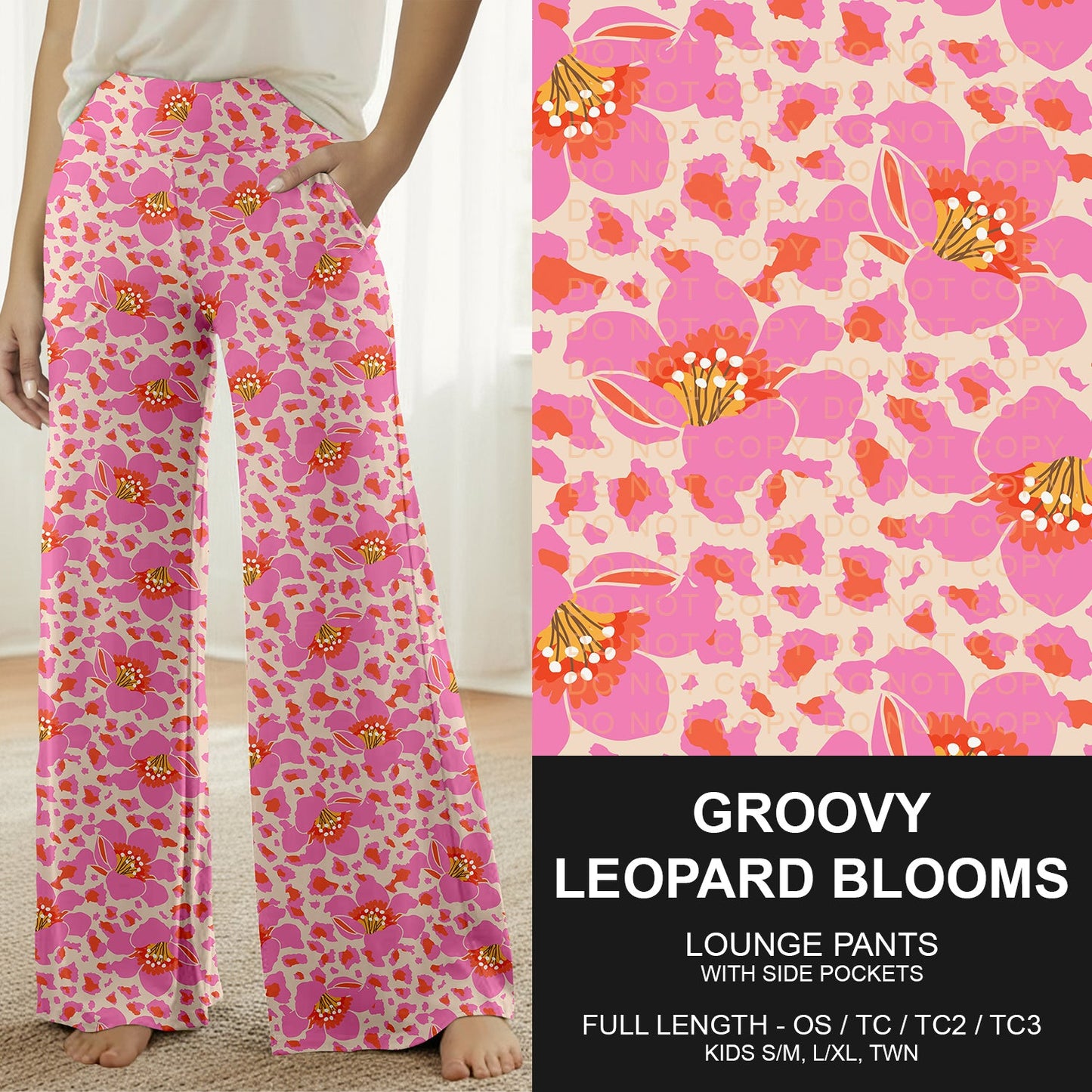 B260 - Preorder Groovy Leopard Blooms Lounge Pants (Closes 11/09. ETA mid Jan.)