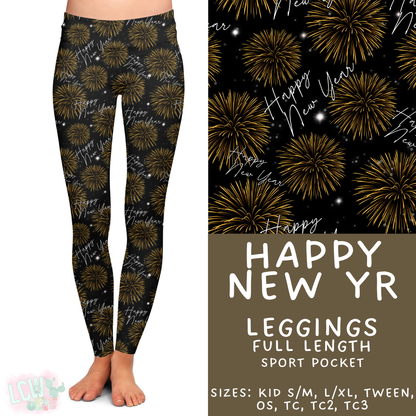 Batch #446 - New Year's Eve 2 - Closes 11/5 - ETA mid Dec - Happy New Yr Full Length Leggings