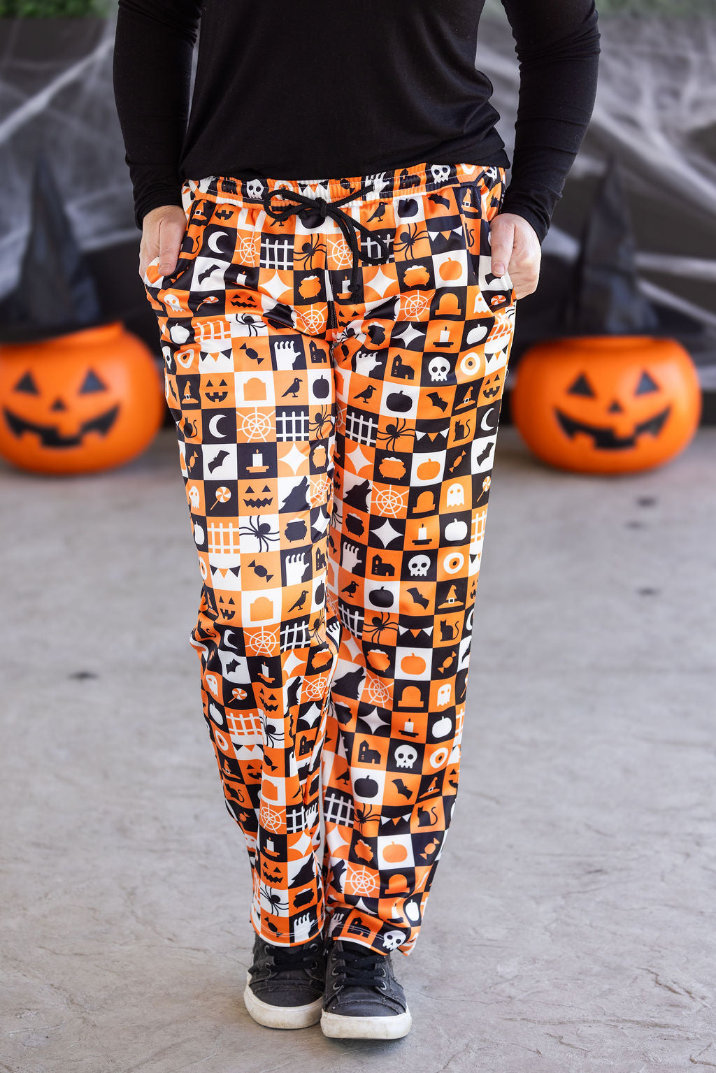 IN STOCK Lounge Pants - Trick-Or-Treat Checkered FINAL SALE