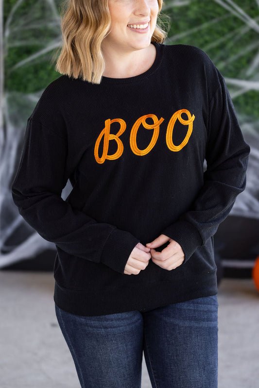 IN STOCK Corrine Embroidered Pullover Top - BOO FINAL SALE